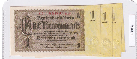 1937 - Niemcy - Zestaw - 1 Marka (5 sztuk) <br> O*45809153-O*45809157