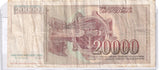 1987 - Jugosławia - 20000 Dinarów <br> BC 0717388