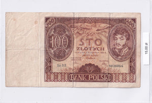 1934 - Polska - 100 Złotych <br> BB. 9828866