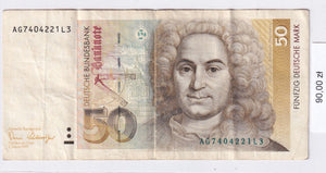1989 - Niemcy - 50 Marek <br> AG7404221L3