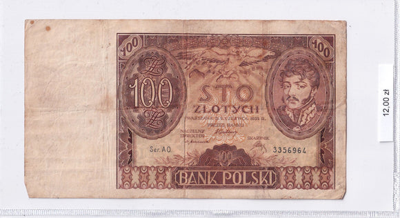1932 - Polska - 100 Złotych <br> AO. 3356964