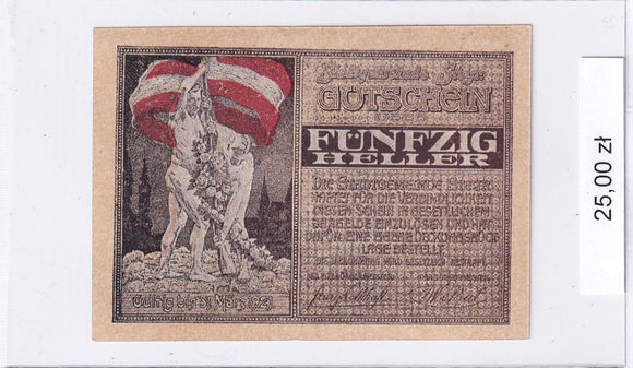 1920 - Austria - 50 Heller