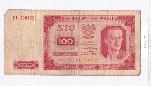 1948 - Polska - 100 Złotych <br> FL 7084229