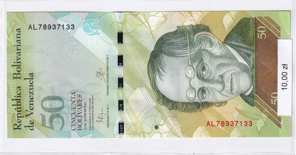 2015 - Wenezuela - 50 Boliwarów <br> AL78937133