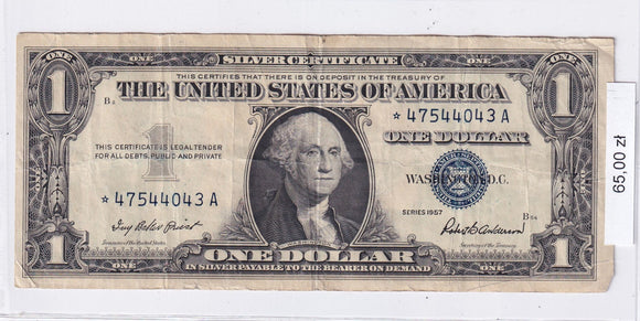 1957 - USA - 1 Dolar <br> *47544043A