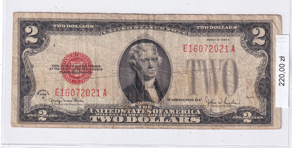 1928 - USA - 2 Dolary <br> E16072021A