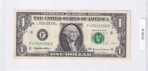1999 - USA - 1 Dolar <br> F47032902R