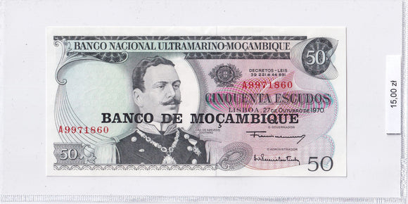 1970 - Mozambik - 50 Escudos <br> A9971860