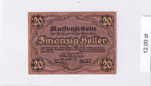 1920 - Austria - 20 Heller