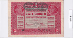 1917 - Austria - 2 Korony <br> 973646