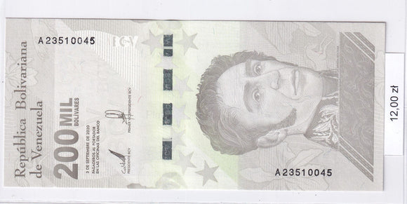 2020 - Wenezuela - 200000 Boliwarów <br> A23510045