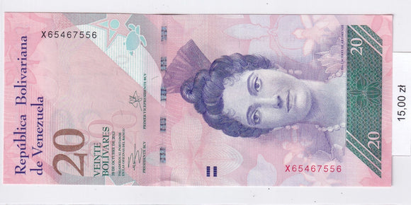 2013 - Wenezuela - 20 Boliwarów <br> X65467556