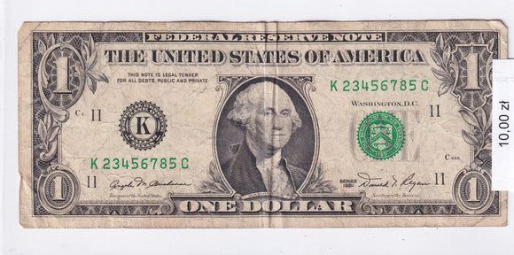 1981 - USA - 1 Dolar <br> K23456785C