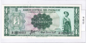 1963 - Paragwaj - 1 Guarani <br> A18036433