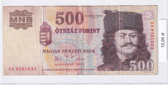 2005 - Węgry - 500 Forint <br> EA 9301033