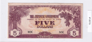 1942-1945 - Malezja - 5 Dolarów <br> MK