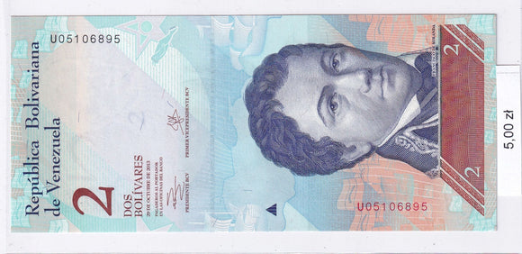 2013 - Wenezuela - 2 Boliwary <br> U05106895