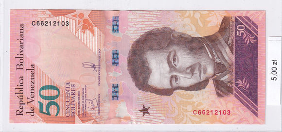 2018 - Wenezuela - 50 Boliwarów <br> C66212103
