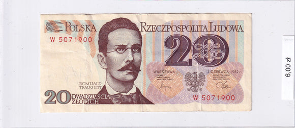 1982 - Polska - 20 Złotych <br> W 5071900