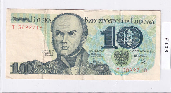 1982 - Polska - 10 Złotych <br> T 5892718