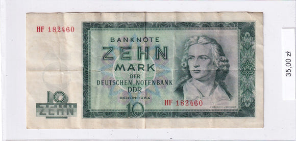 1964 - Niemcy - 10 Marek <br> HF 182460