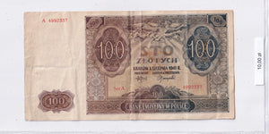 1941 - Polska - 100 Złotych <br> A 4992337