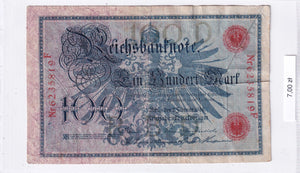 1908 - Niemcy - 100 Marek <br> 6235819F