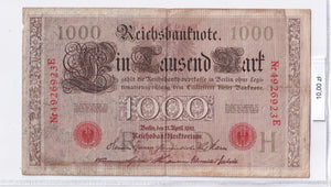 1910 - Niemcy - 1000 Marek <br> 4926923E