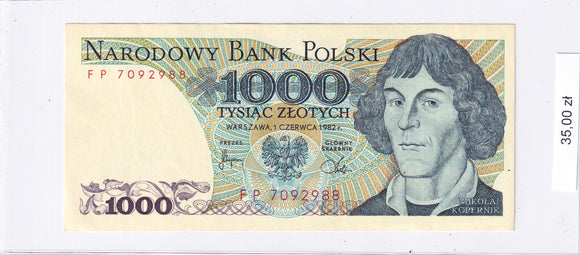 1982 - Polska - 1000 Złotych <br> FP7092988