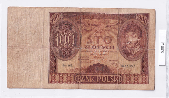 1932 - Polska - 100 Złotych <br> AK.0834057