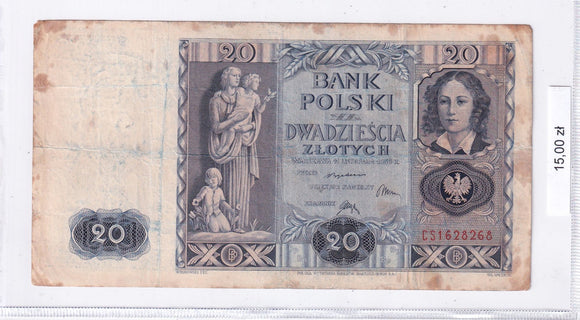 1936 - Polska - 20 Złotych <br> CS1628268