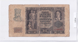 1940 - Polska - 20 Złotych <br> D4291640