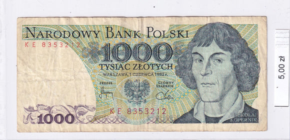 1982 - Polska - 1000 Złotych <br> KE8353212
