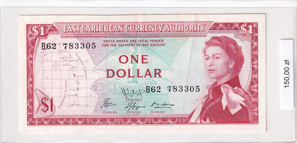 1965 - Państwa Karaibów Wschodnich - 1 Dolar <br> B62 783305