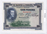 1925 - Hiszpania - 100 Pesetas <br> F6,389,740