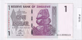 2007 - Zimbabwe - 1 Dolar <br> AA1399213