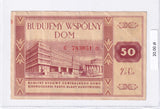Polska - PRL - Bon - Budujemy Wspólny Dom - 50 Złotych <br> C783051*