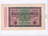 1923 - Niemcy - 20000 Marek <br> S-HH 316396
