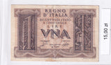 1939 - Włochy - 1 Lira <br> 824834