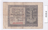 1941 - Polska - 1 Złoty <br> AA2542039