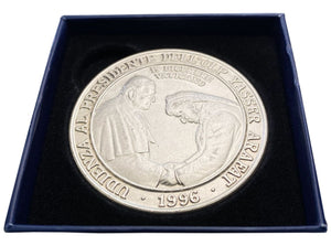 Medal - Włochy - Jan Paweł II - Spotkanie z Jasirem Arafatem