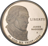 1993 - USA - Zestaw - Zestaw 2 srebrnych monet - James Madison - Karta Praw