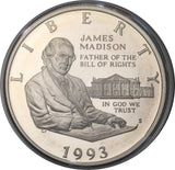 1993 - USA - Zestaw - Zestaw 2 srebrnych monet - James Madison - Karta Praw