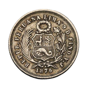1875 - Peru - 1 Dinero