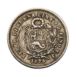 1875 - Peru - 1 Dinero