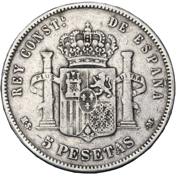 1885 - Hiszpania - 5 Pesetas