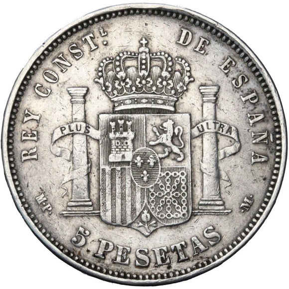 1888 - Hiszpania - 5 Pesetas