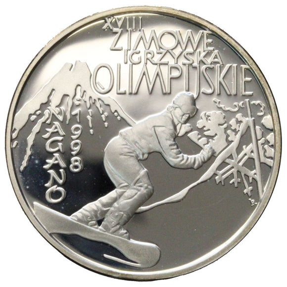 1998 - Polska - 10 zł - XVIII Zimowe Igrzyska Olimpijskie - Nagano 1998