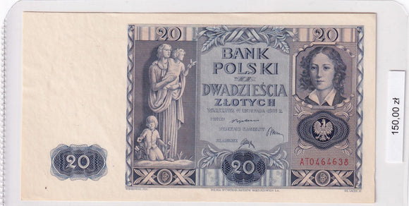 1936 - Polska - 20 Złotych <br> AT0464638