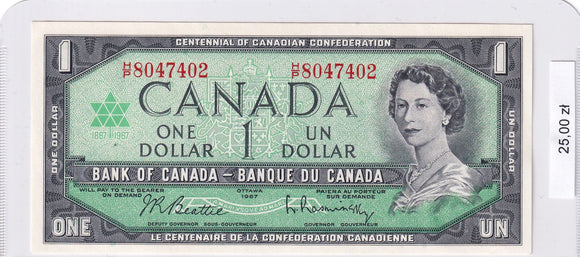 1967 - Kanada - 1 Dolar <br> H/P 8047402